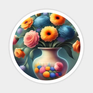 Flower vase Magnet